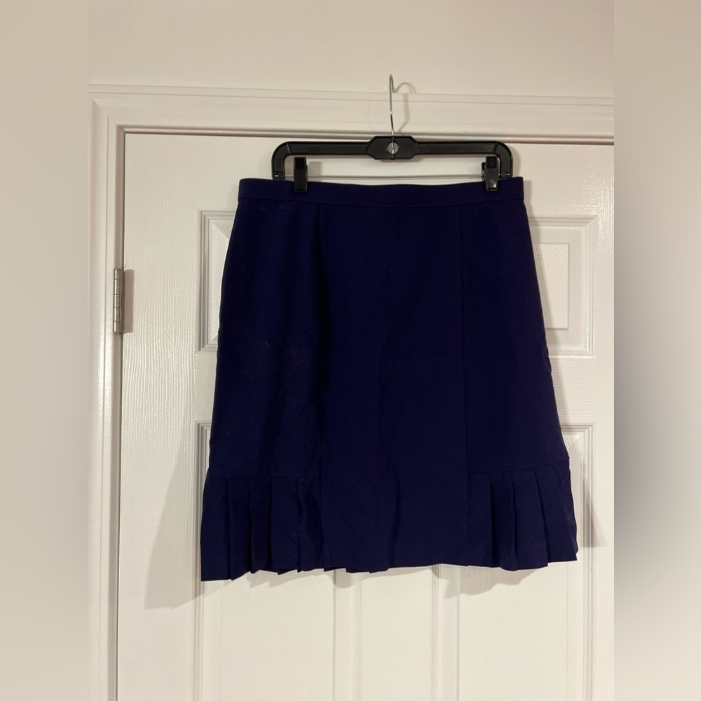 Counterparts Blue Pleated Mini Skirt